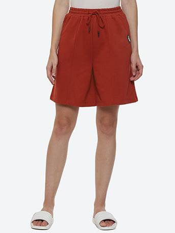 Hummel Orange Oversized Skirts for Women Daily Wear