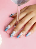 The Fleur Press-On Nails - Teal Green