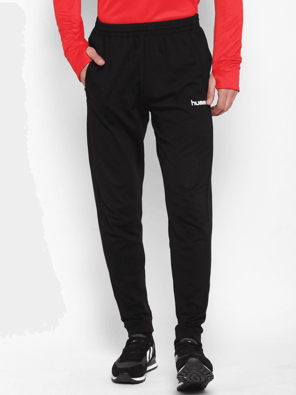 Hummel Black Regular Shorts for Men Gym Wear