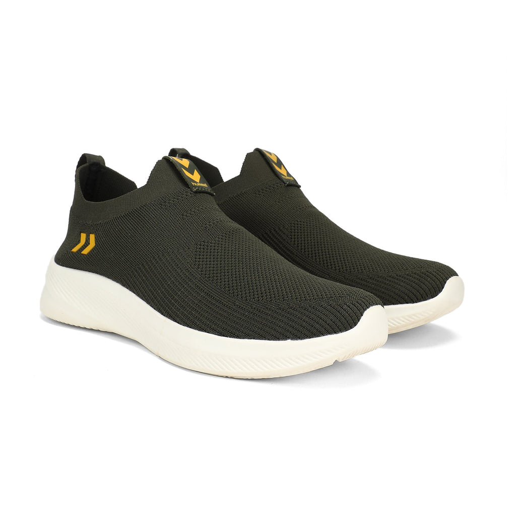 Hummel Olive/white Regular Shoes for Men Gym Wear