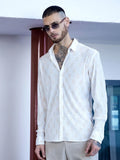 Campus Sutra Foil-Pleated Shirt
