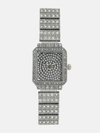 The Kennedy Rectangular Watch - Metallic Silver