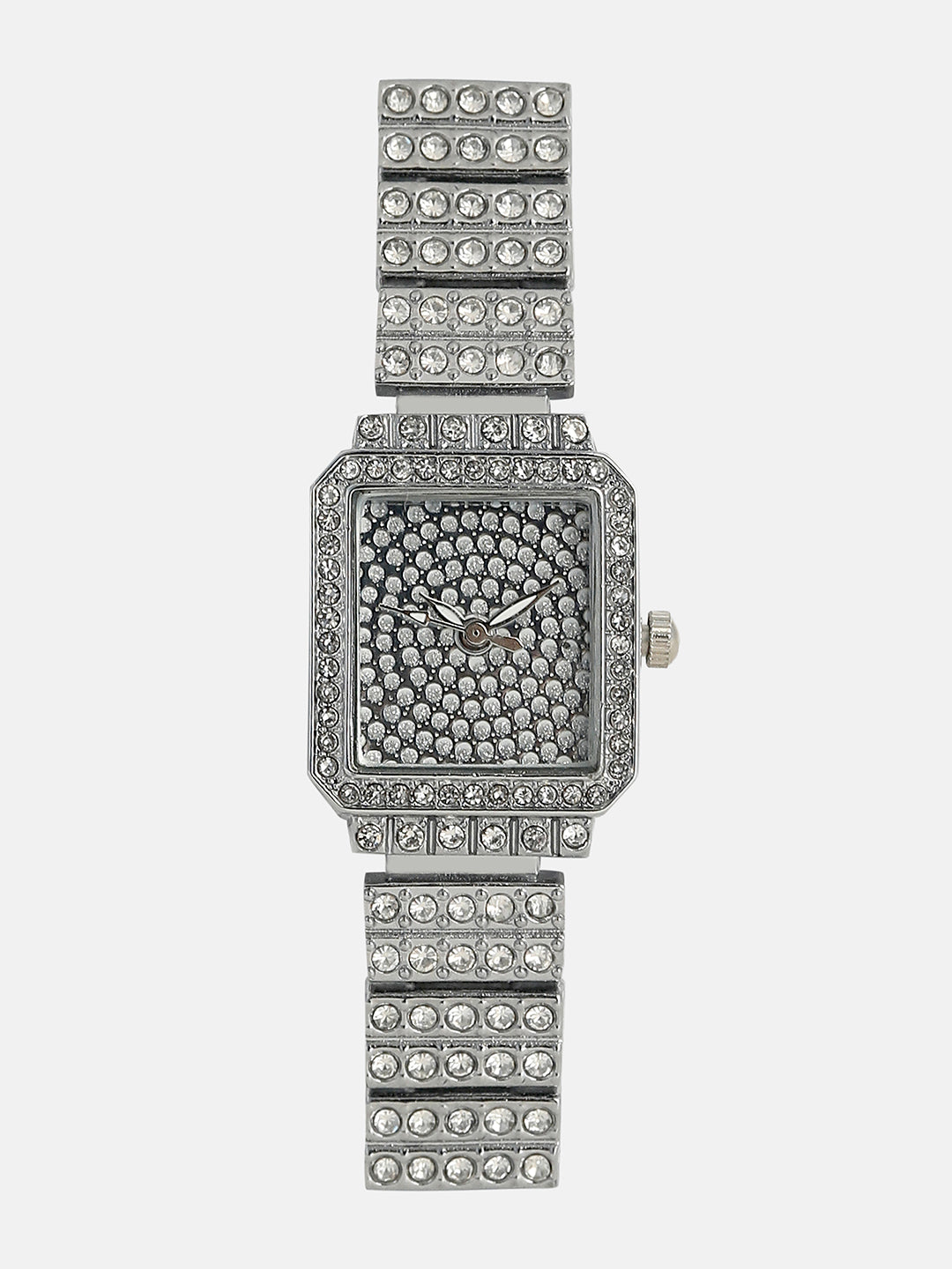 The Kennedy Rectangular Watch - Metallic Silver