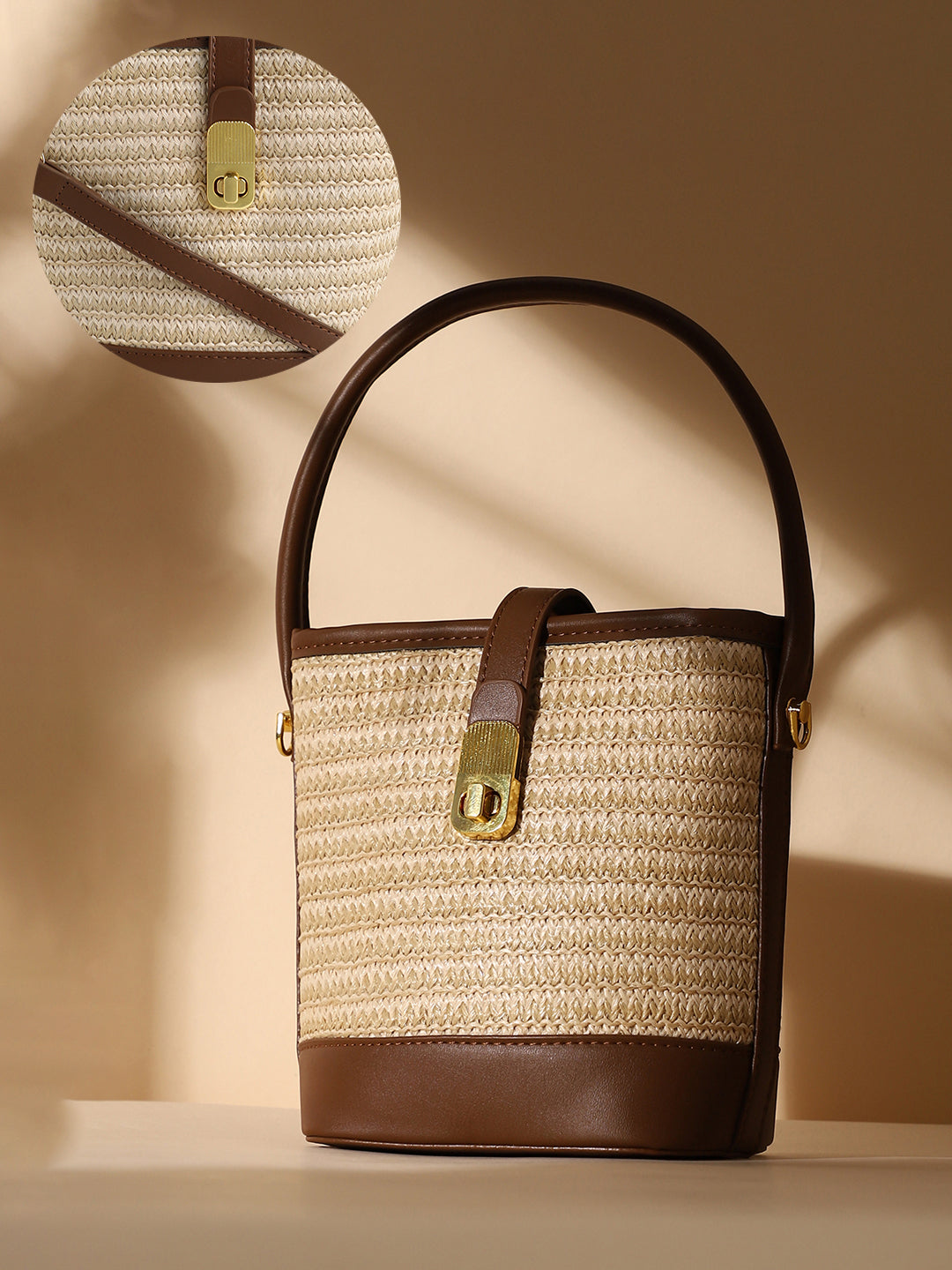 Haute Sauce The Portofino Bucket Bag - Jute Beige