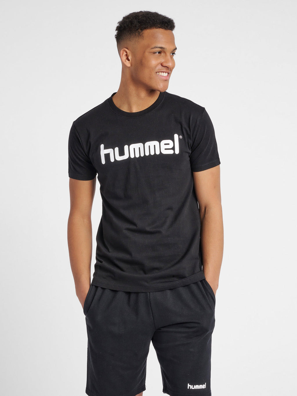 Hummel Black Regular Shirts for Men Gym Wear
