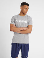 Hummel Grey Melange Regular Shirts for Men Daily Wear