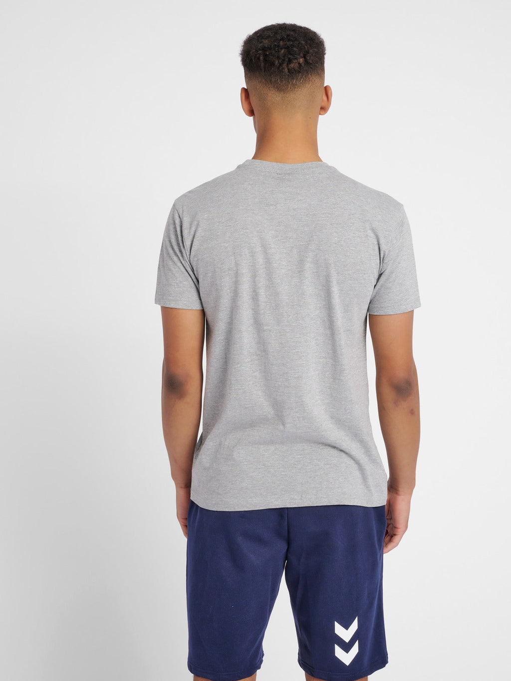 Hummel Grey Melange Regular Shirts for Men Daily Wear