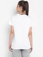 Hummel White Regular Shirts for Women Daily Wear