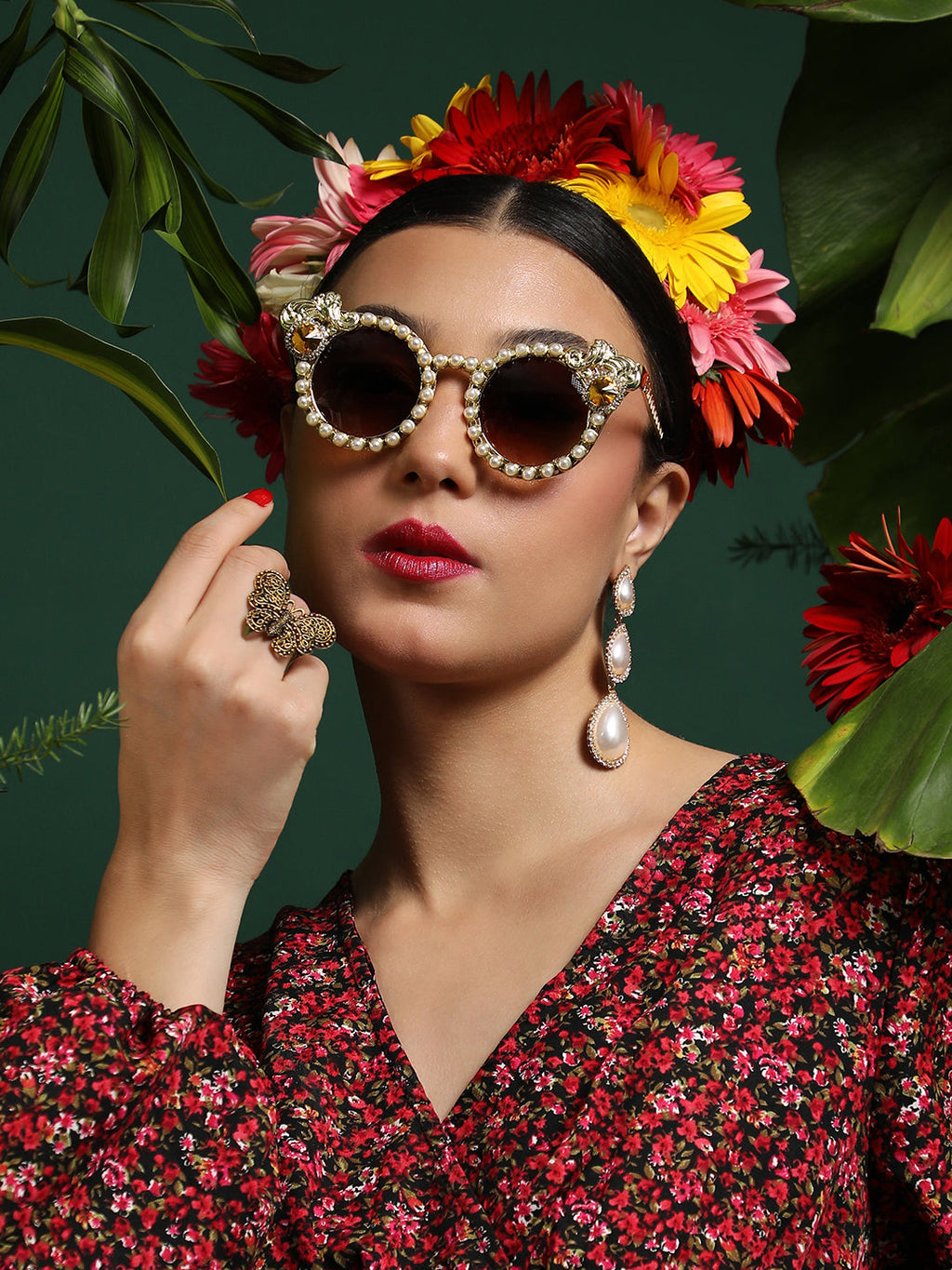 Haute Sauce Jeweled Sunglasses: Be Dazzling
