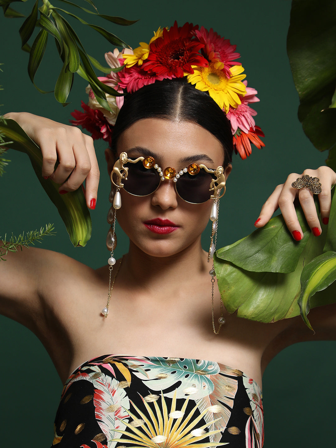 Haute Sauce Glamour In The Sun: Embellished Sunglasses