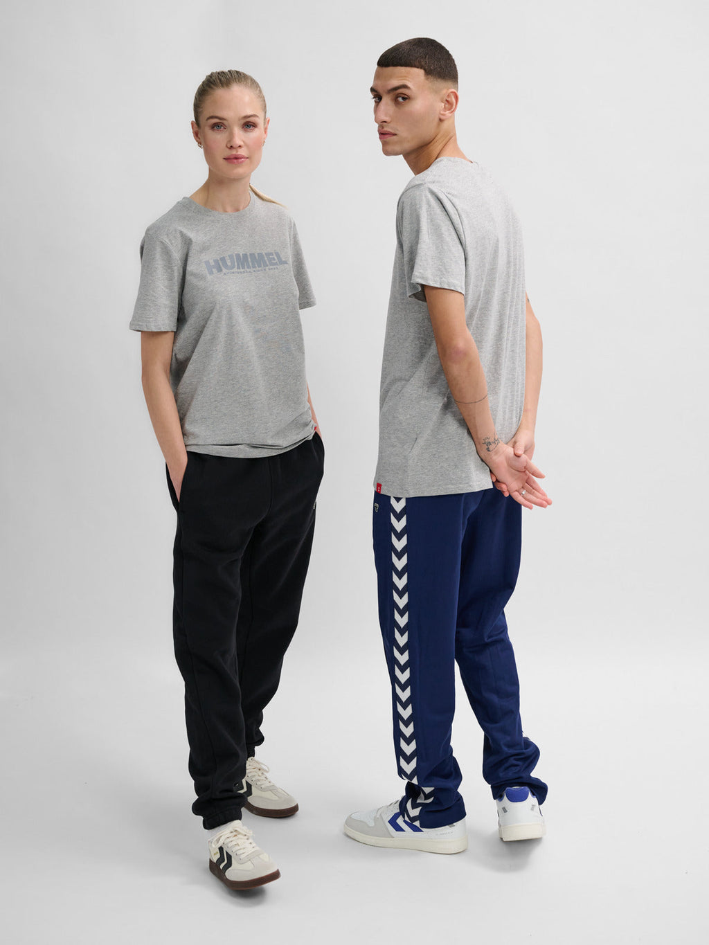 Hummel Grey Regular Shirts for Men Daily Wear