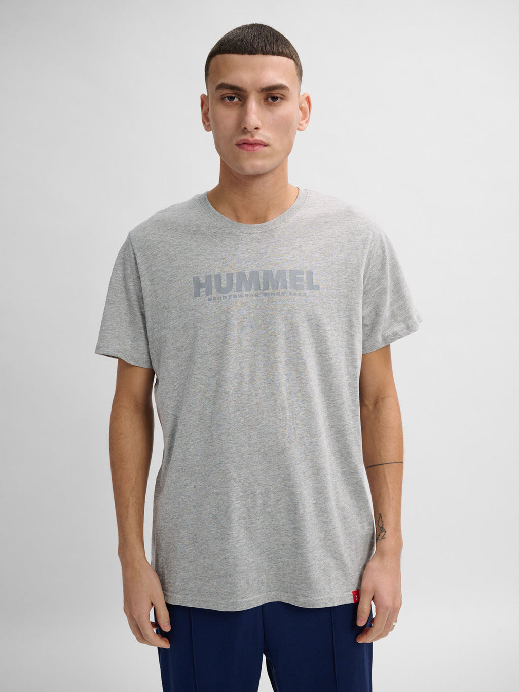 Hummel Grey Regular Shirts for Men Daily Wear