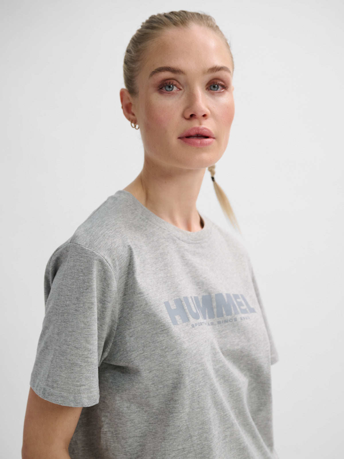 Hummel Grey Regular Shirts for Men Daily Wear