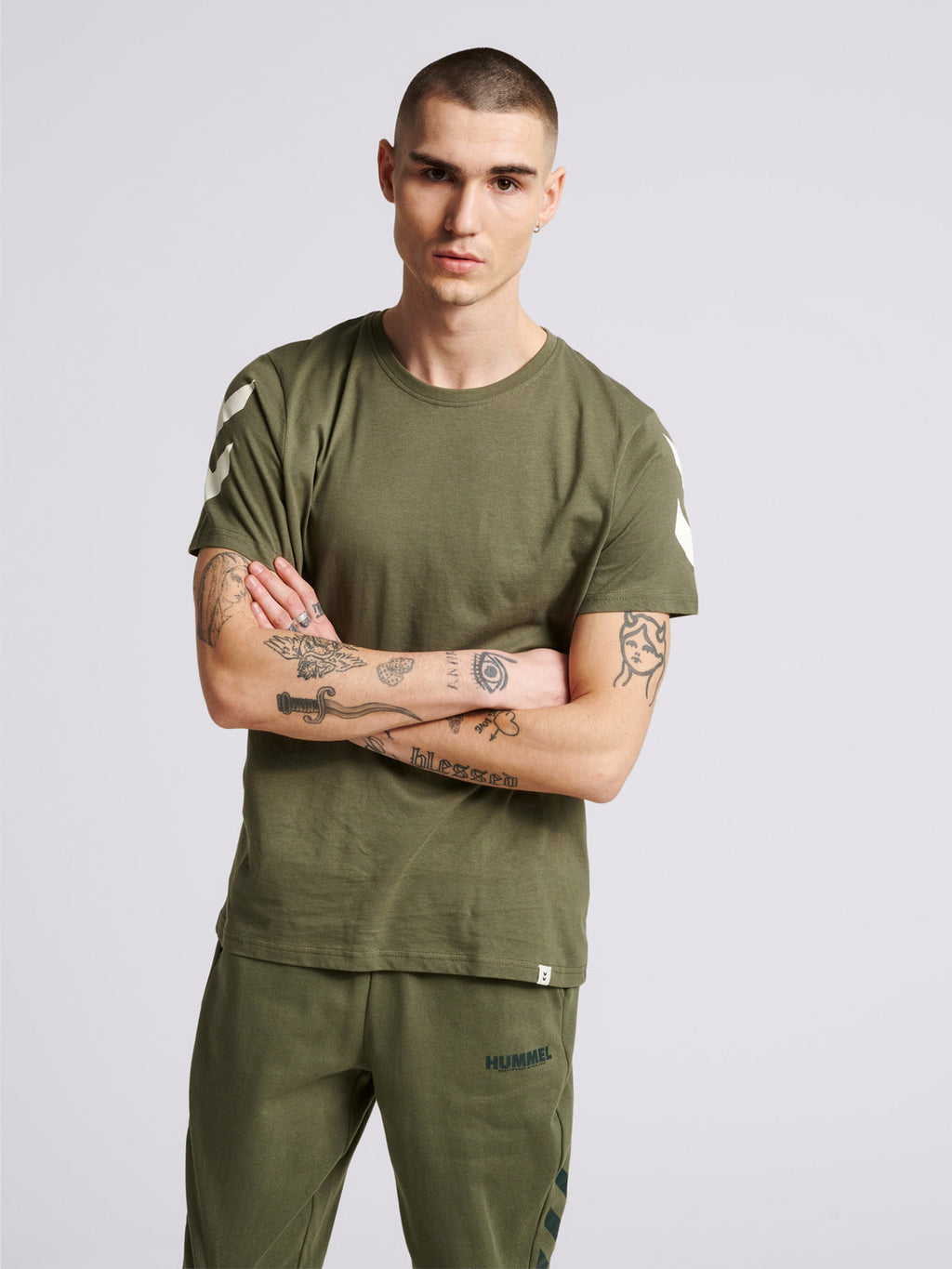 Hummel Green Regular Shirts for Men Daily Wear