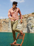 Campus Sutra Animal Print Shirt