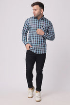 Stylox Regular Fit Full Sleeve Check Casual Shirt For Men's