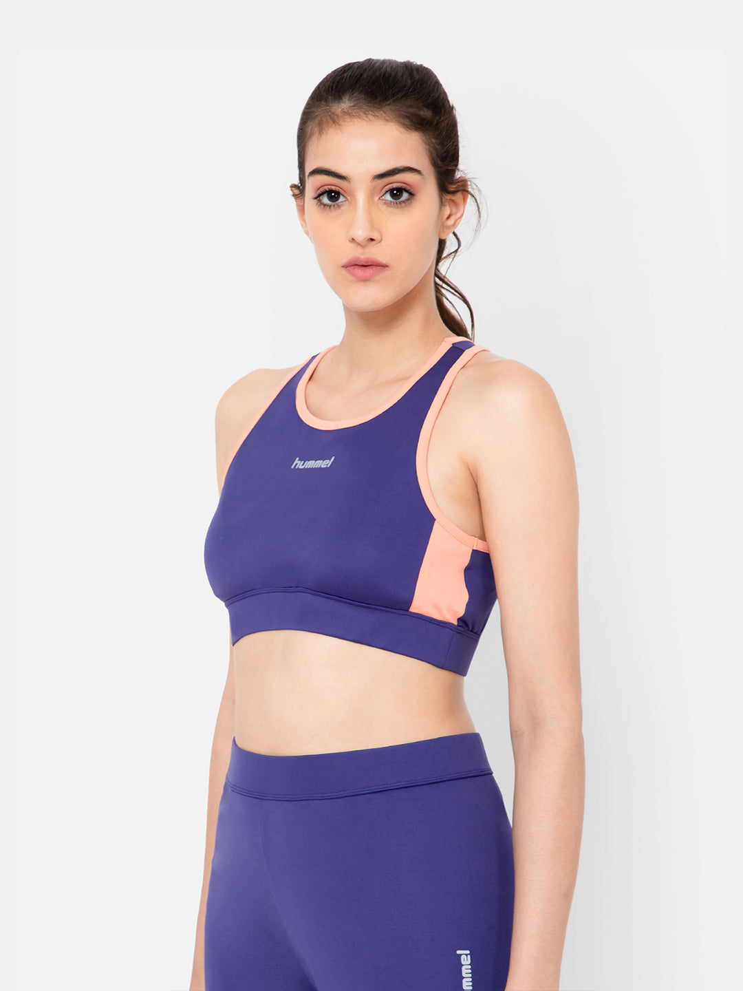 Hummel New Purple Regular Clothing for Women Gym Wear