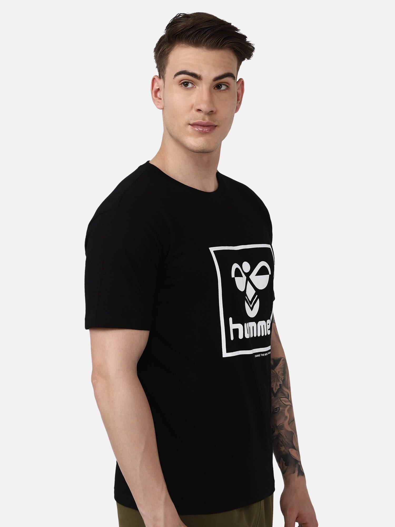 Hummel Black Regular Shirts for Men Daily Wear
