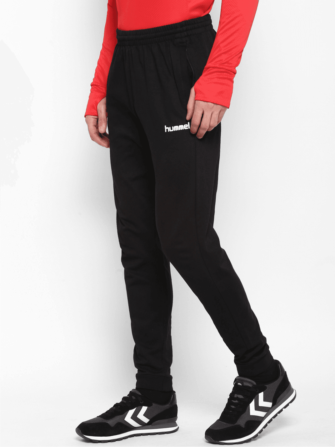 Hummel Black Regular Shorts for Men Gym Wear