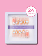 The Crystalized Press-On Nails - Soft Pink