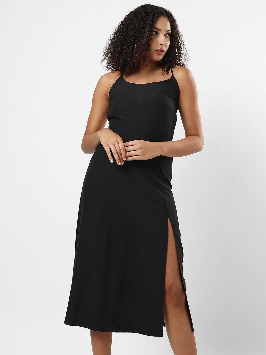 Solid Black Dress
