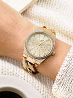 The Three-Dial Chunkylink Cushion Watch