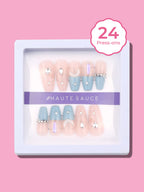 The Celestrial Press-On Nails - Powder Blue