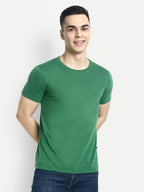 Hummel Green Regular Shirts for Men Gym Wear
