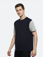Hummel Black Iris Melange Oversized Shirts for Men Daily Wear