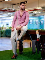 Campus Sutra Self-Design Intertwine Shirt
