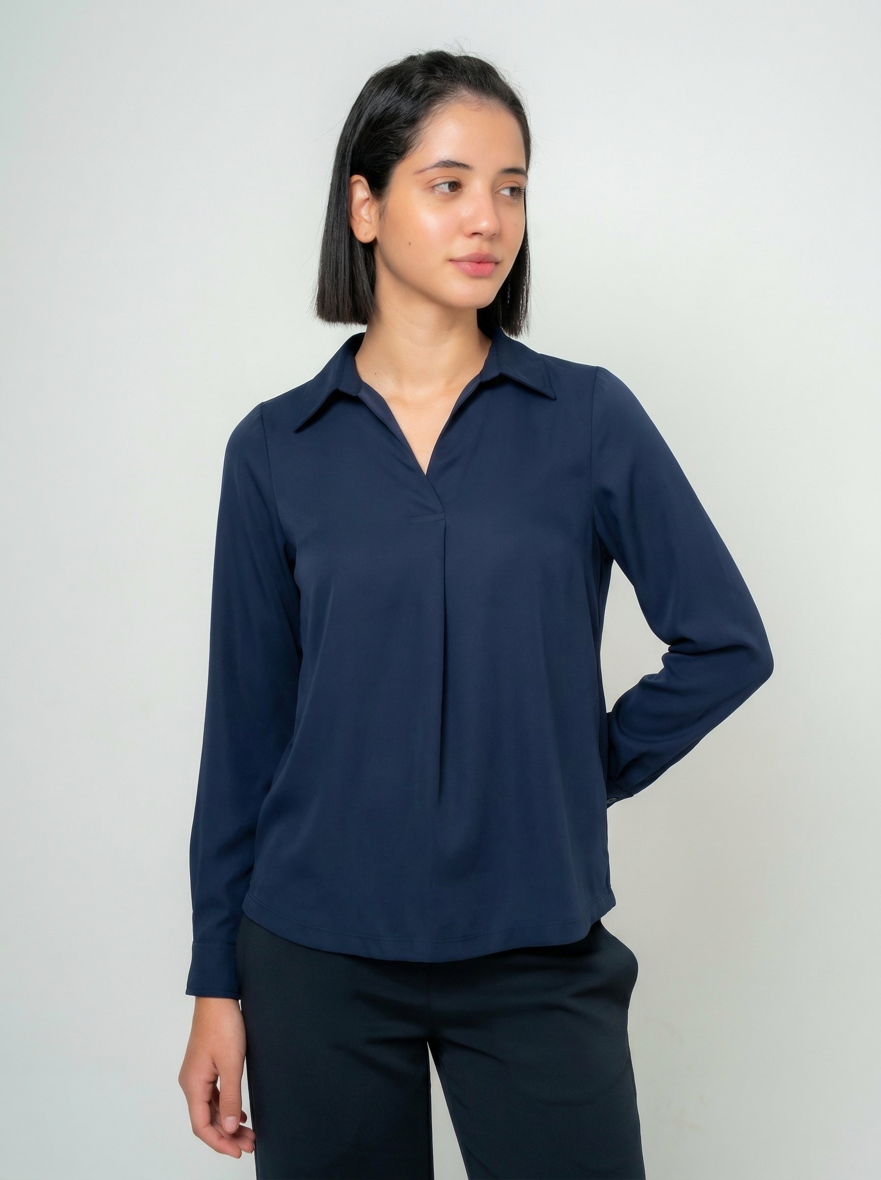 Ibuki Open Collar Top