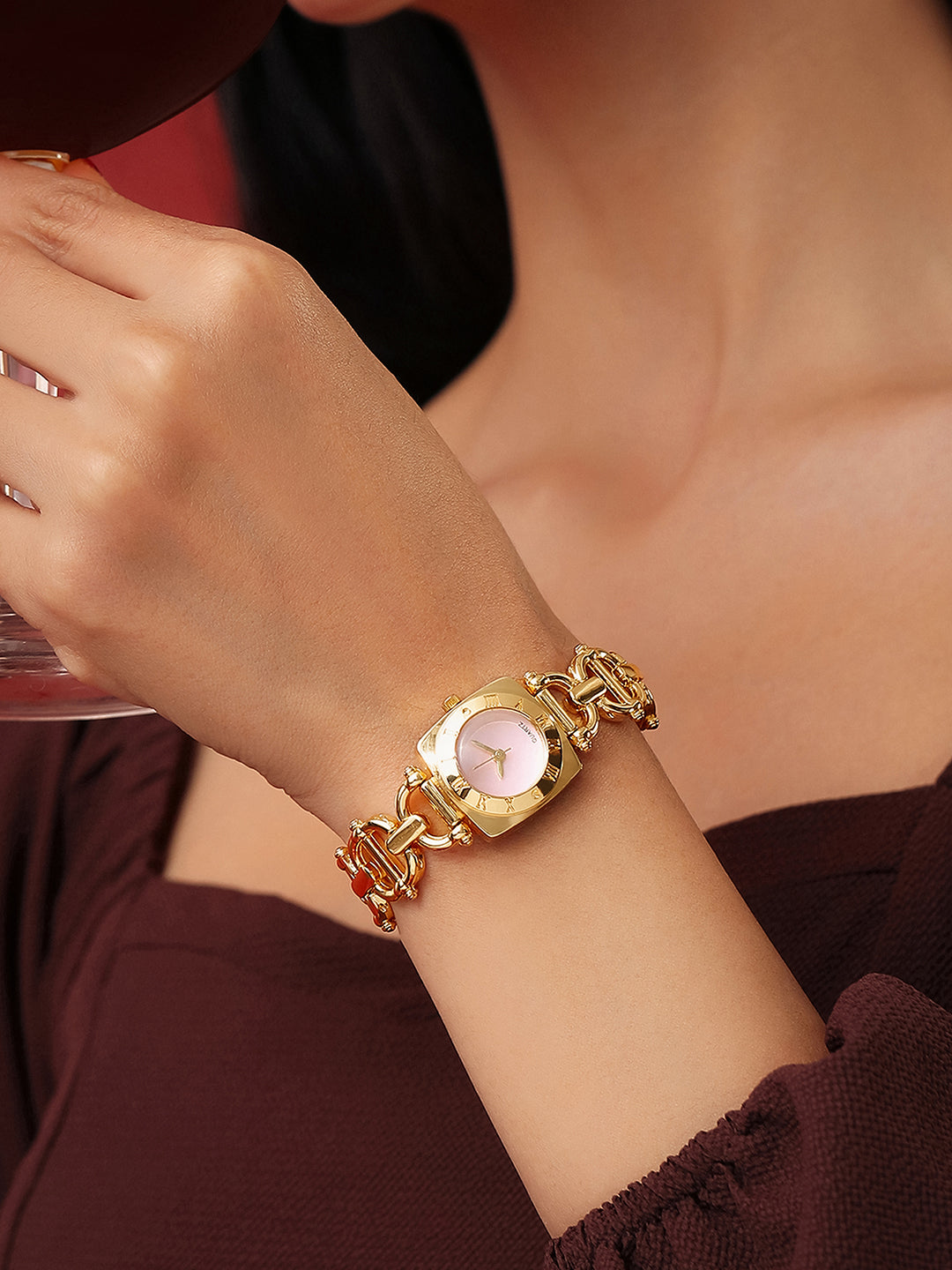 The Rosé Pearl Watch - Blush Gold
