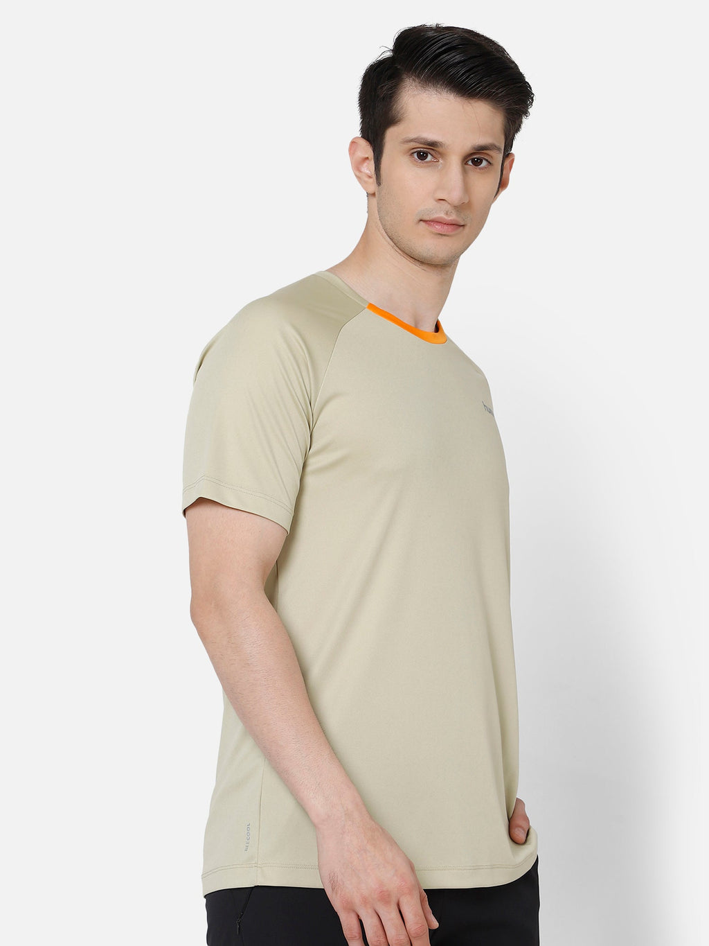 Hummel Orange Regular Shirts for Men Gym Wear