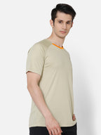 Hummel Orange Regular Shirts for Men Gym Wear