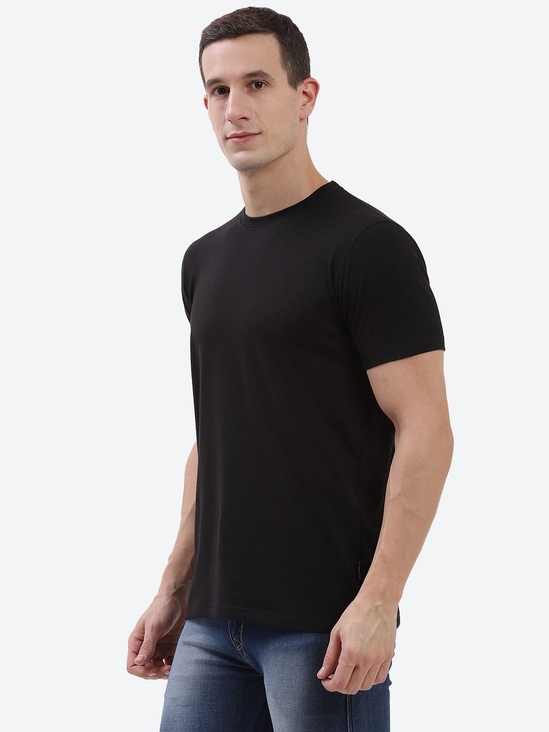 Hummel Black Regular Shirts for Men Gym Wear