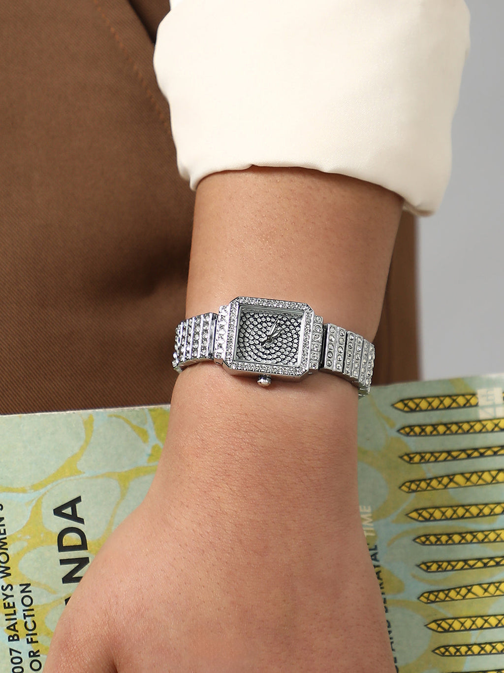 Haute Sauce The Kennedy Rectangular Watch - Metallic Silver