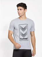 Hummel Grey Regular Shirts for Men Daily Wear