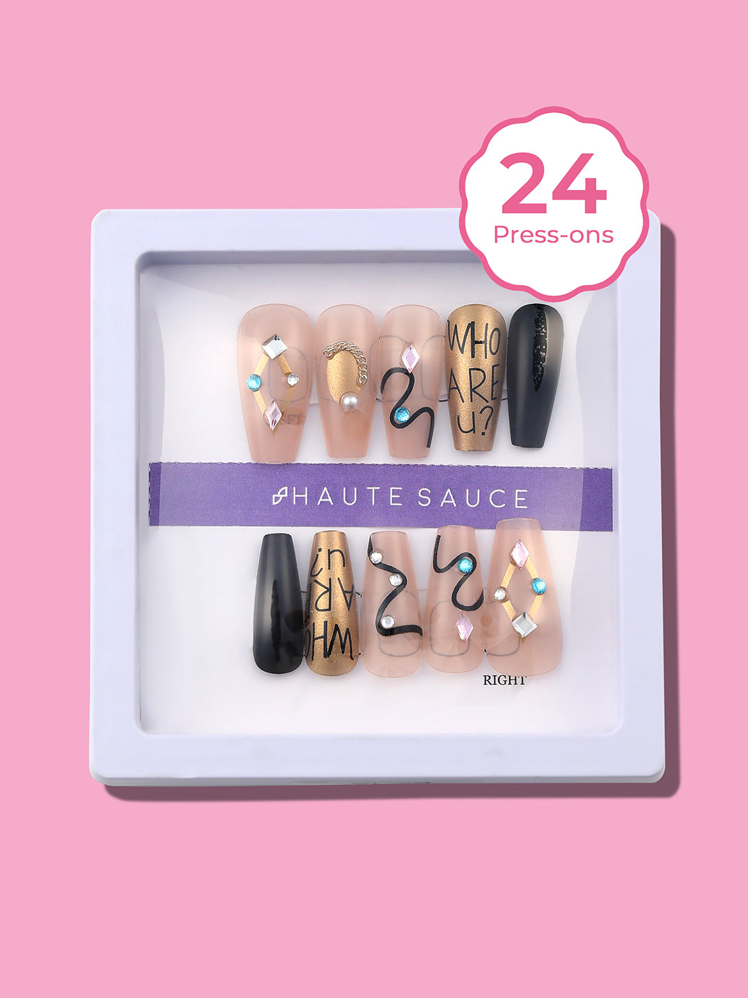 Haute Sauce The Soiree Press-On Nails - Metallic Silver