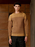 Campus Sutra Textured Knit Pullover Sweater