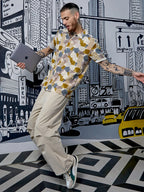 Campus Sutra Abstract Print Shirt