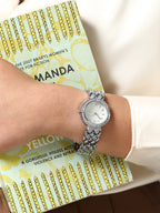 The Scalex Gem Round Watch - Metallic Silver