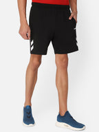 Hummel Black Regular Shorts for Men Gym Wear
