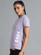 Hummel Lavender Regular Shirts for Women Daily Wear