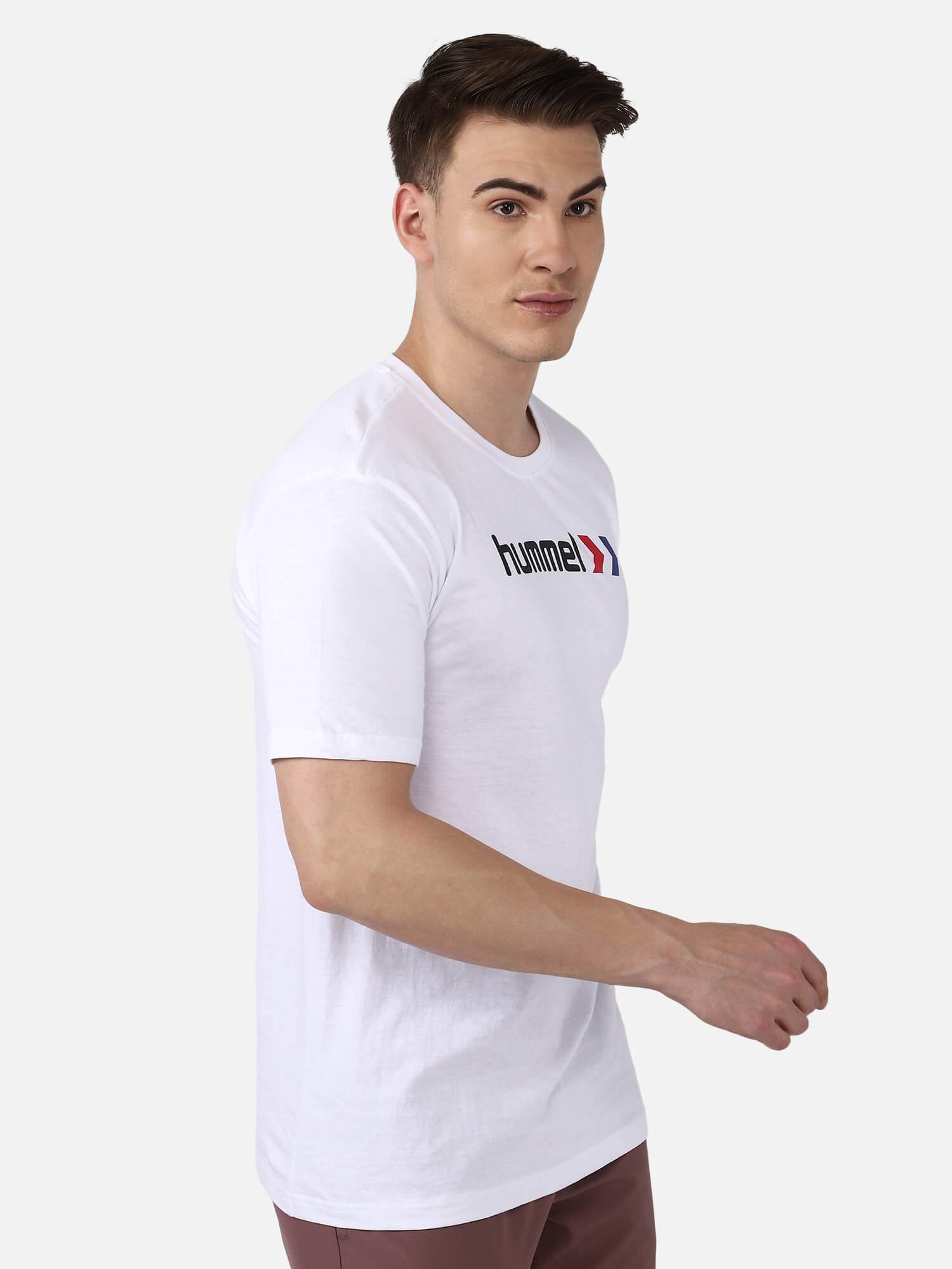 Hummel White Regular Shirts for Men Daily Wear