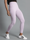Hummel Lavender Slim Tights for Women Gym Wear