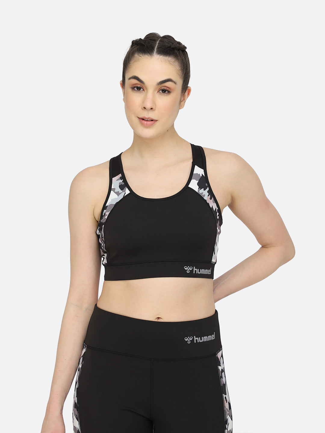 Hummel Black Regular Clothing for Women Gym Wear