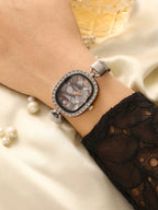 Haute Sauce The Textured Square Watch - Charcoal Grey