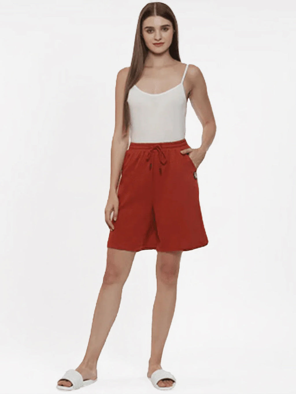 Hummel Orange Oversized Skirts for Women Daily Wear
