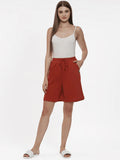 Hummel Orange Oversized Skirts for Women Daily Wear