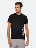 Hummel Black Regular Shirts for Men Gym Wear